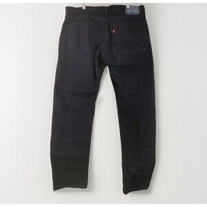 Levis 502 Jeans 36x32 (Act 38x29) Black Slim Fit Straight Leg Grunge Hip Hop